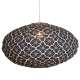 Suspension en Tissu, Lampe Ovale 60cm