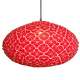 Suspension en Tissu, Lampe Ovale 60cm