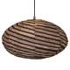 Suspension en Tissu, Lampe Ovale 60cm