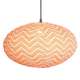 Suspension en Tissu, Lampe Ovale 60cm