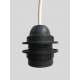 Suspension en Tissu, Lampe Ovale 60cm